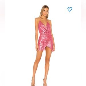 Superdown Metallic Pink Dress